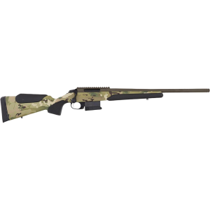 Tikka T3x CTR Bolt Action Rifle 6.5 Creedmoor 20" Fluted Patriot Brown Cerakote Threaded Barrel Patriot Brown Cerakote Frame Multicam Field Stock