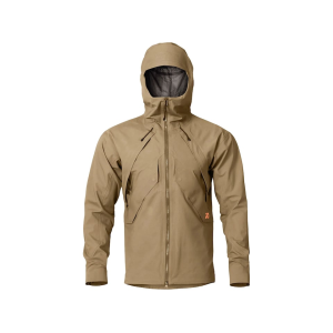 FIRST LITE Men's Omen Stormshelter Rain Jacket Dry Earth Medium