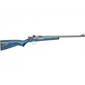 Crickett G2 Single Shot Youth Rifle 22 Long Rifle 16.125" Stainless Barrel Black Frame Blue Monte Carlo Stock