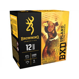 wning BXD Upland 12 Gauge 2-3/4 #5 Nickel Plated Lead Shot 1-3/8 Oz Case Of 250 (10 Boxes Of 25) Ammo