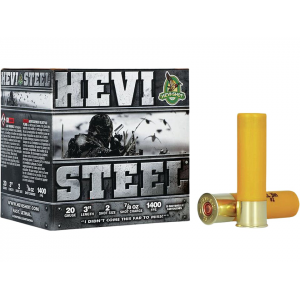 i-Shot Hevi-Steel Waterfowl 20 Gauge 3 #2 Steel Shot 7/8 Oz Case Of 250 (10 Boxes Of 25) Ammo