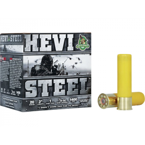 i-Shot Hevi-Steel Waterfowl 20 Gauge 3 #1 Steel Shot 7/8 Oz Case Of 250 (10 Boxes Of 25) Ammo