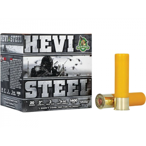 i-Shot Hevi-Steel Waterfowl 20 Gauge 3 #3 Steel Shot 7/8 Oz Case Of 250 (10 Boxes Of 25) Ammo