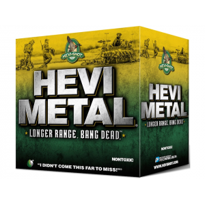 HEVI-SHOT Hevi-metal Longer Range 12 Gauge Ammo 3" #2 Steel And Bismuth Shot 1-1/4 Oz Box Of 25