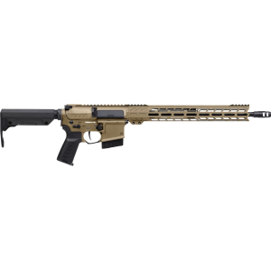 CMMG RESOLUTE Mk4 Semi Automatic Rifle 338 Advanced Rifle Cartridge (338 ARC) 16.1" Black Threaded Barrel Coyote Tan Frame Black Pistol Grip - Cmmg