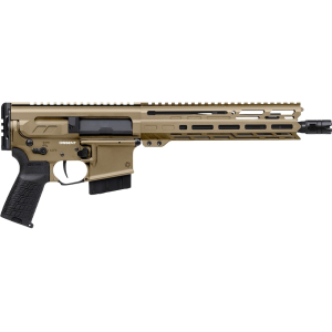 CMMG DISSENT Mk4 338 Advanced Rifle Cartridge (338 ARC) Pistol 10.5" Black Threaded Barrel 10+1 Round Coyote Tan Frame Black Pistol Grip - Cmmg
