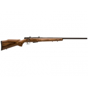 SAVAGE Arms 25 Lightweight Varminter Bolt Action Rifle 22 Hornet 24" Black Barrel Black Frame Brown Field Stock