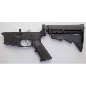 Anderson AM-15 AR-15 Complete Lower Receiver Anodized Black Closed Trigger Guard - Anderson