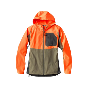 Orvis Men's Pro LT Softshell Full Zip Hoodie Olive/Blaze XL - Orvis