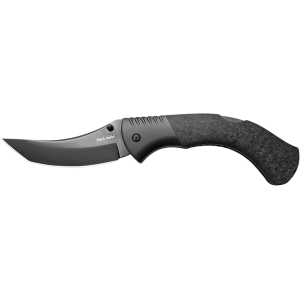 Cold Steel Black Sable Pocket Knife 4.2" Tanto Point CTS-XHP Black PVD Blade Carbon Fiber Handle Black - Cold Steel