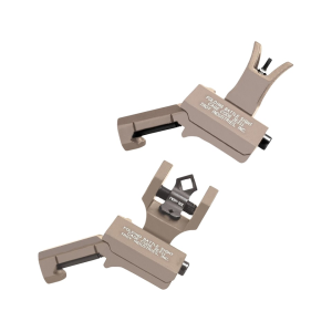 Troy Industries Offset Tritium Sight Set AR-15 FDE - Troy