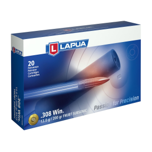 ua Subsonic 308 Winchester 200 Grain Full Metal Jacket Box Of 20 Ammo