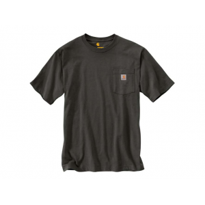 CARHARTT Men's K87 Loose Fit Heavyweight Short Sleeve Crew Neck Pocket T Shirt Peat 2XL