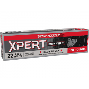 WINCHESTER Xpert 22lr Ammo 42 Grain Plated Hollow Point Case Of 2000 (20 Boxes Of 100)