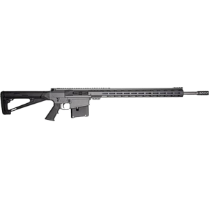 GLFA GL10 Semi Automatic Rifle 7mm Remington Magnum 24" Black Threaded Barrel Sniper Gray Frame Black Pistol Grip