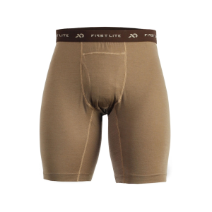 FIRST LITE Men's Wick Long Boxer Briefs Dry Earth 3XL