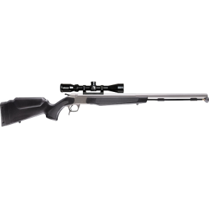 CVA Optima 50 Caliber Muzzleloading Rifle 26" Stainless Steel Barrel Black Stock with KonusPro 3-9X 40mm Scope - Cva