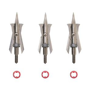 RAGE BROADHEADS Rage Black Series Trypan +P Mechanical Broadhead 100 Grain 3PK