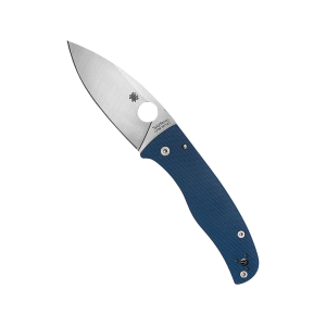 Spyderco Bodacious Pocket Knife 3.63" Drop Point CPM-SPY27 Satin Blade G-10 Handle Blue - Spyderco