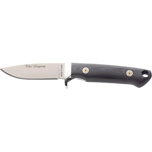 Knives of Alaska Legacy Fixed Blade Knife 3.25" Drop Point CPM MagnaCut Bead Blasted Blade G-10 Handle Black - Knives Of Alaska