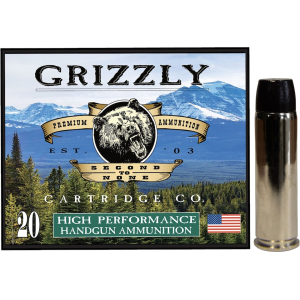 Grizzly Cartridge Bear Load 500 S&W Magnum Ammo 500 Grain Lead Long Wide Nose Gas Check Box of 20 - Grizzly Cartridge