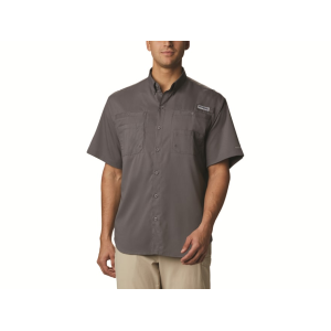 Columbia Men's PFG Tamiami II Short Sleeve Shirt City Gray 2XL - Columbia