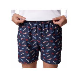 Columbia Men's PFG Rambler Swim Trunks Nocturnal Fly Pride Medium - Columbia