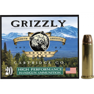 GRIZZLY Cartridge High Performance Handgun 38 Special Ammo 148 Grain Jacketed Hollow Point Box Of 20