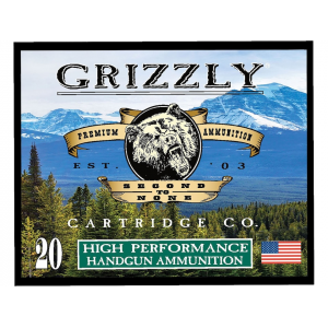 GRIZZLY Cartridge High Performance Handgun 38 Special +p Ammo 148 Grain Full Metal Jacket Box Of 20