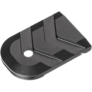 Tyrant Designs Magazine Base Pad for Glock 17, 17L, 19, 19X, 22, 23, 24, 31, 32, 33, 34, 35, 45 Aluminum Black - Tyrant Designs