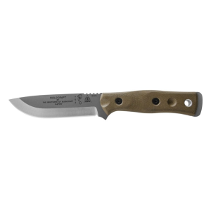TOPS Knives B.O.B. Fieldcraft Fixed Blade Knife 4.75" Drop Point 154CM Tumbled Satin Blade - Tops Knives