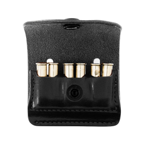 Galco 2x2x2 Belt Ammo Carrier 2.0 6-Round 357 Magnum Leather Black - Galco