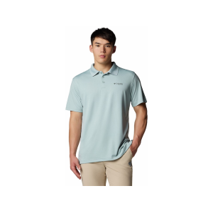 Columbia Men's PFG Solar Stream Short Sleeve Polo Shirt Crushed Blue XL - Columbia