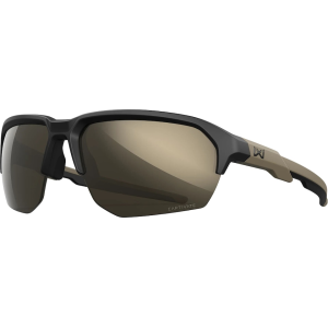 Wiley X Jakl Sunglasses Matte Black Frame Tungsten Mirror Lens - Wiley X