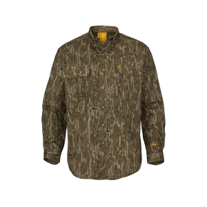 Browning Men's  Wasatch CB Long Sleeve Shirt Mossy Oak Bottomland 2XL - Browning