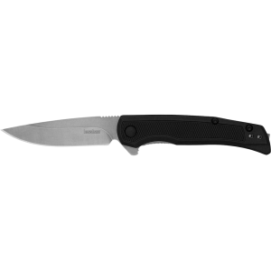 Kershaw Outfield Assisted Opening Pocket Knife 2.8" Drop Point 4Cr14MoV Stonewashed Blade Glass Filled Nylon Handle Black - Kershaw
