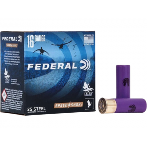eral Speed-Shok Waterfowl 16 Gauge 2-3/4 #4 Steel Shot 15/16 Oz Box Of 25 Ammo