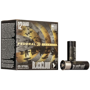 eral Premium Black Cloud Waterfowl 12 Gauge 3 BB Steel Shot 1-1/4 Oz Box Of 25 Ammo