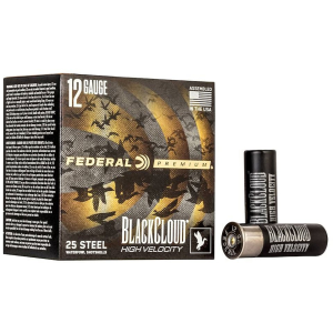 eral Premium Black Cloud High Velocity Waterfowl 12 Gauge 3 BB Steel Shot 1-1/8 Oz Box Of 25 Ammo