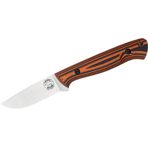 White River Knives Jason Fry Utility Hunter Fixed Blade Knife 3.25" Drop Point CPM S35VN Stonewashed Blade G-10 Handle Orange - White River Knives