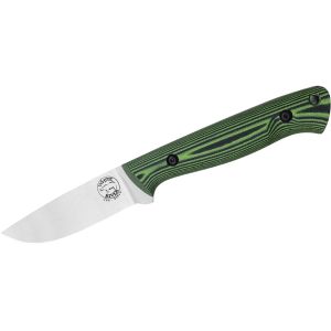White River Knives Jason Fry Utility Hunter Fixed Blade Knife 3.25" Drop Point CPM S35VN Stonewashed Blade G-10 Handle Green - White River Knives