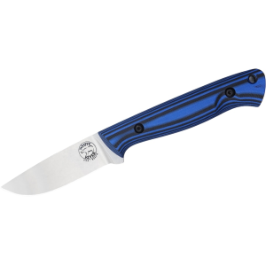 White River Knives Jason Fry Utility Hunter Fixed Blade Knife 3.25" Drop Point CPM S35VN Stonewashed Blade G-10 Handle Blue - White River Knives