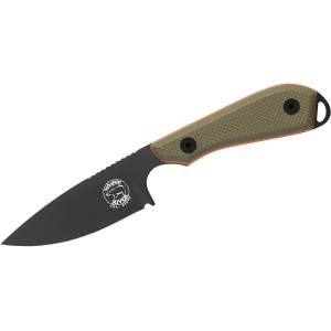 White River Knives M1 Pro Fixed Blade Knife 3" Drop Point CPM S35VN Black PVD Blade G-10 Handle Green - White River Knives