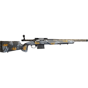 Horizon Firearms Venatic Carbon Bolt Action Rifle 7mm Backcountry 16" Fluted Carbon Fiber Threaded Barrel Black Frame Gray/Orange Precision Stock - Horizon Firearms