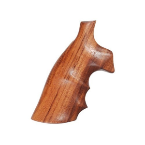 Hogue Fancy Hardwood Conversion Grips with Finger Grooves for S&W K, L-Frame Round to Square Butt Goncalo Alves - Hogue
