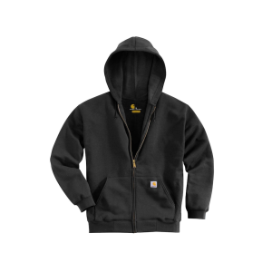 CARHARTT Men's Loose Fit Midweight Full Zip Hoodie Black Large