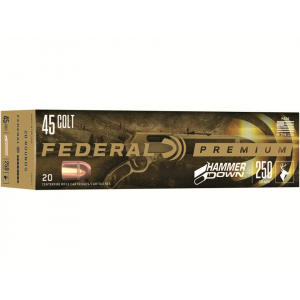 eral Premium HammerDown 45 Colt (Long Colt) 250 Grain Bonded Jacketed Soft Point Box Of 20 Ammo
