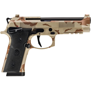 Beretta 92XI SAO Foreign Combat Series 9mm Luger Pistol 4.7" Barrel 18+1 Round Desert DPM Camo Slide Black Grip Desert DPM Camo Frame