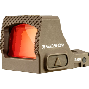 Vortex Optics Defender-CCW Micro Red Dot Sight 1x 3 MOA Dot Tan - Vortex Optics