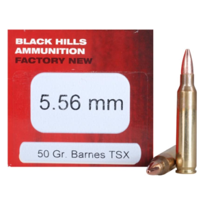 ck Hills 5.56x45mm NATO 50 Grain Barnes Triple-Shock X Solid Hollow Point Lead Free Box Of 50 Ammo